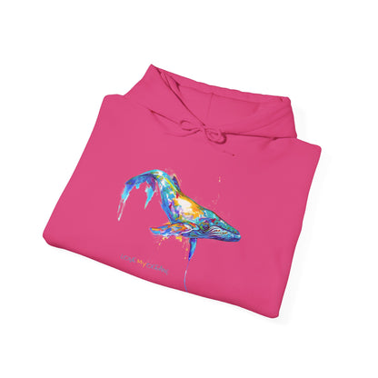 Love My Oceans™ "By a Thread" Humpback Whale Hooded Sweatshirt - Love My Oceans Hoodie