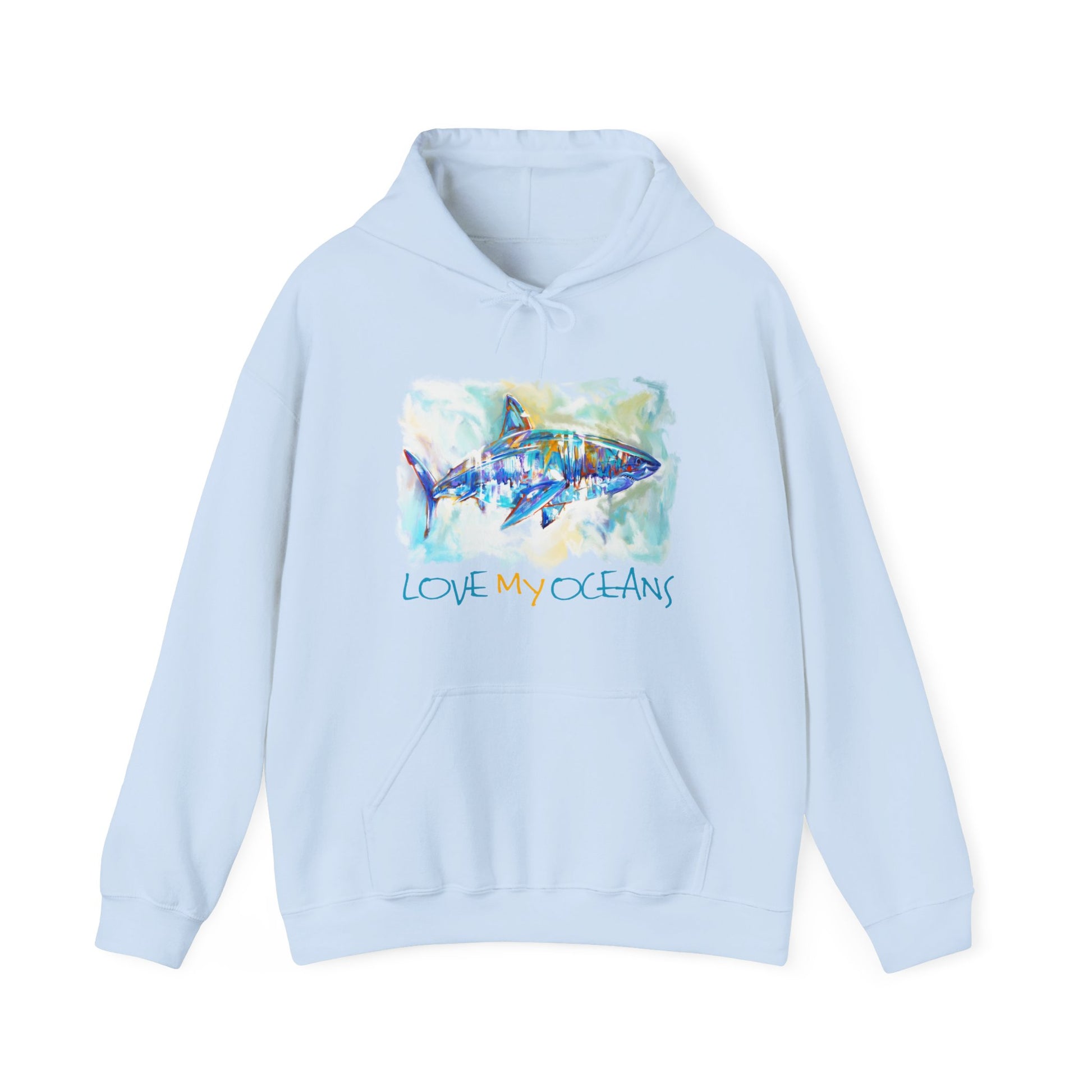 Great White Shark | Love My Oceans | Hooded Sweatshirt | Ocean Life | Hoodie - Love My Oceans Hoodie