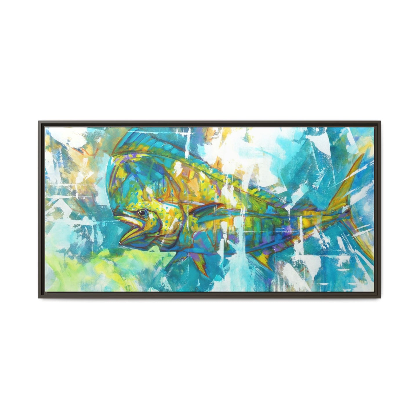 Toro — Mahi-Mahi Expressionist Contemporary Framed Art Print by Mike Savlen