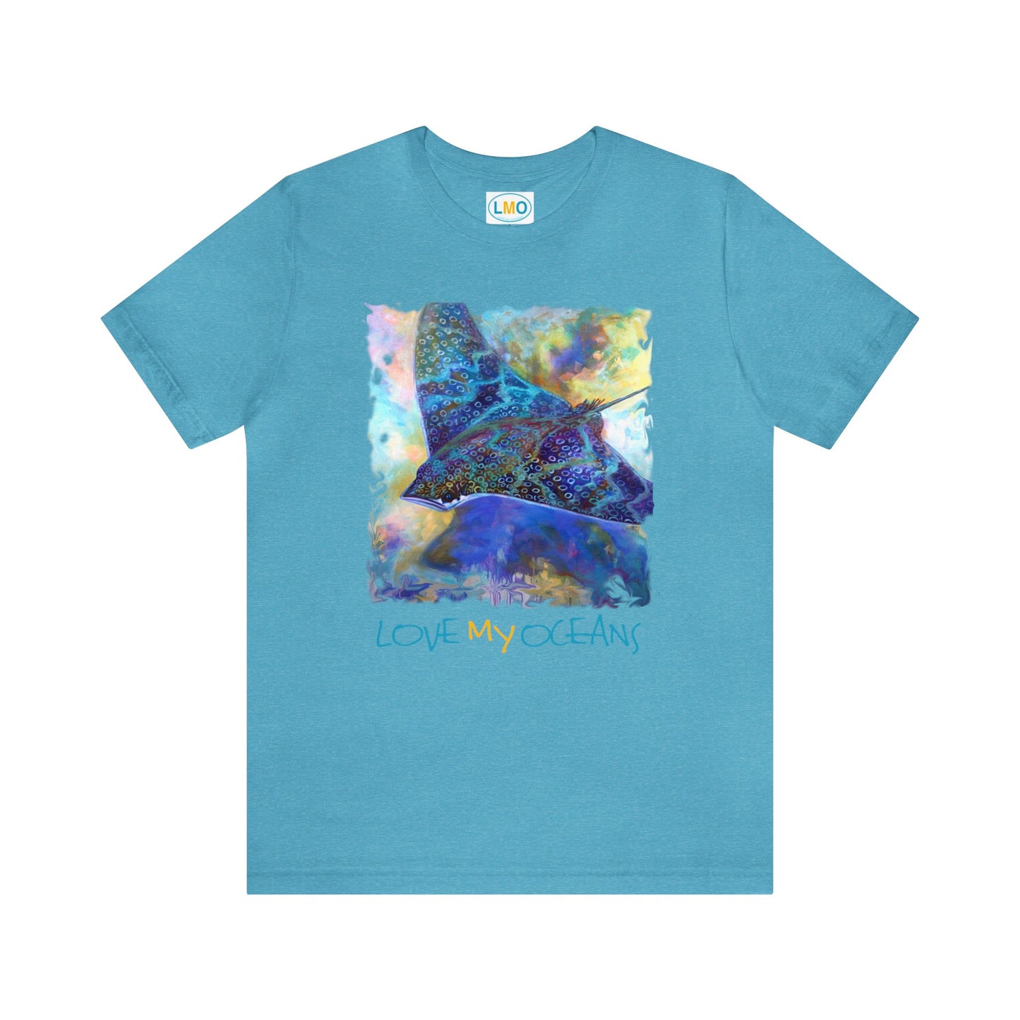 Spotted Eagle Ray Tee | T shirt | Colorful Beachwear | Ocean Life - Love My Oceans T-Shirt