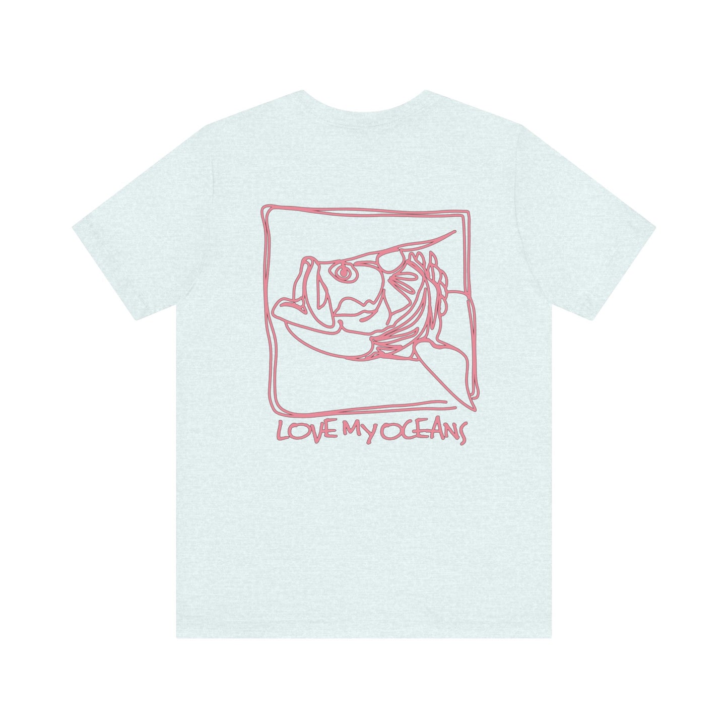 Sketchy Tarpon - Crewneck Tee - Tarpon Angler Shirt - Love My Oceans T-Shirt