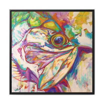 Tarpon Dreams — Expressionist Tarpon Framed Canvas Art by Mike Savlen