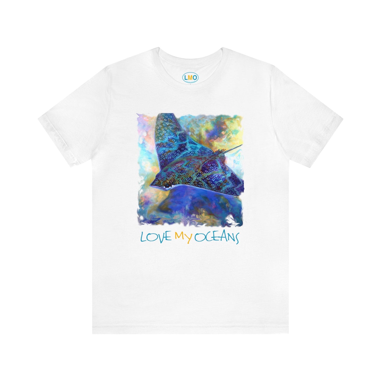 Spotted Eagle Ray Tee | T shirt | Colorful Beachwear | Ocean Life - Love My Oceans T-Shirt