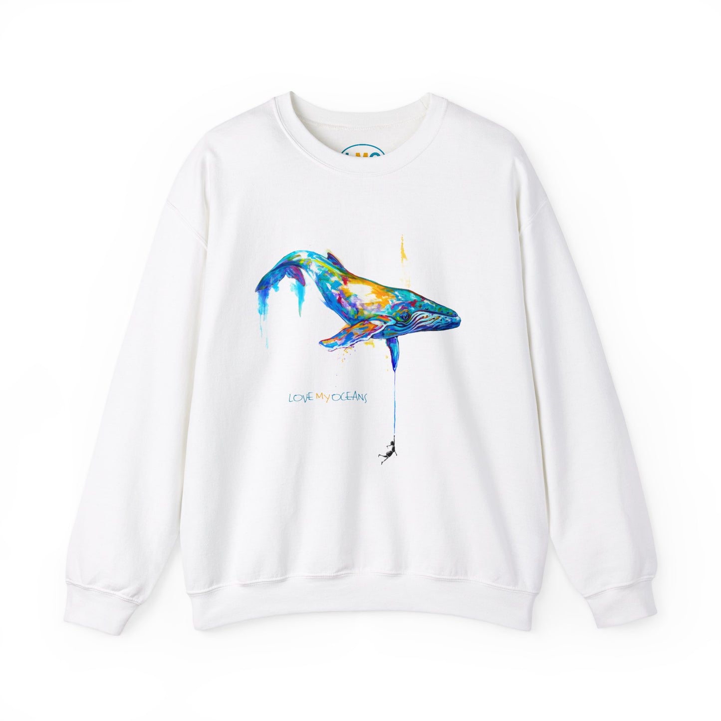 By a Thread - Humpback Whale crewneck sweatshirt - Love My Oceans Sweatshirt