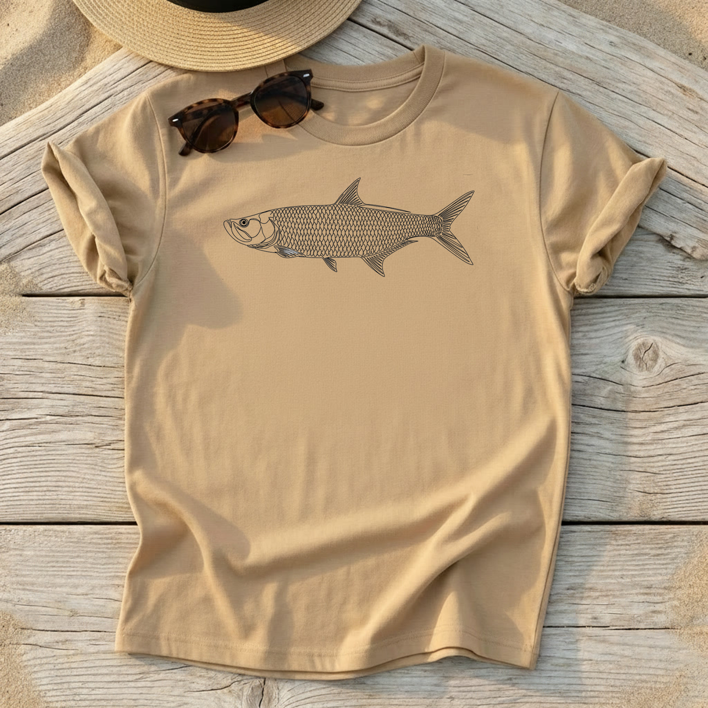 Silver King - Tarpon - Sketchy Tee - Love My Oceans T-Shirt