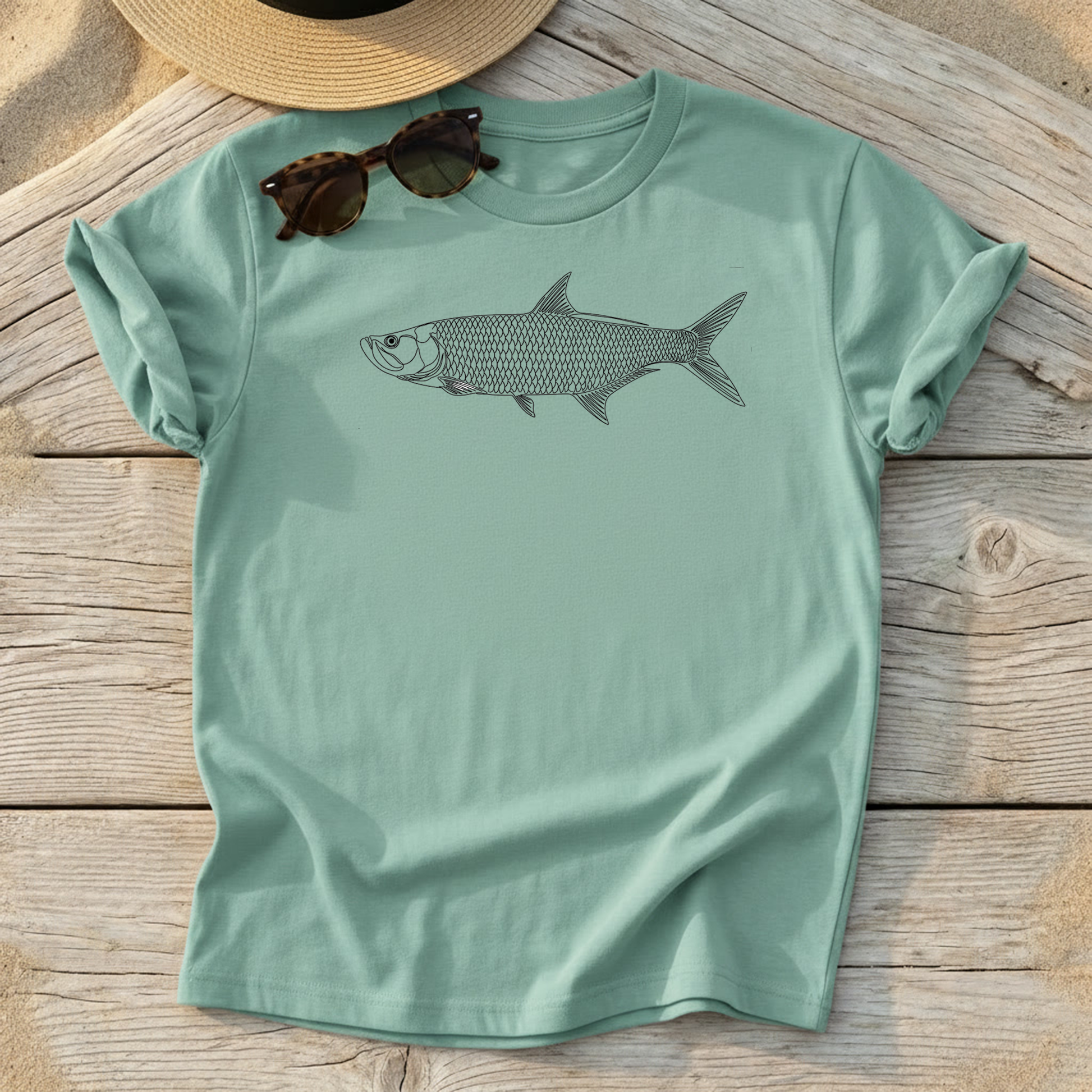 Silver King - Tarpon - Sketchy Tee - Love My Oceans T-Shirt