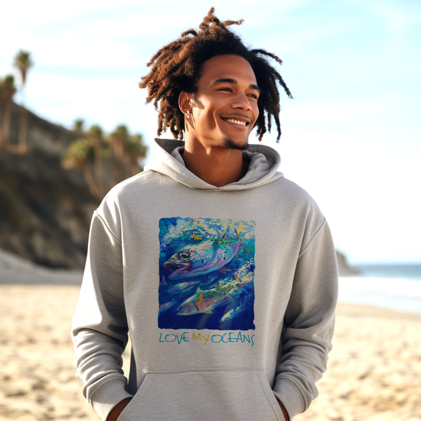 False Albacore | Love My Oceans | Hooded Sweatshirt | Fishing Shirt | Hoodie - Love My Oceans Hoodie