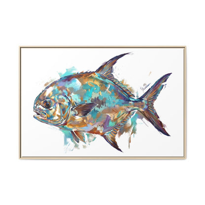 Lone Permit | Framed Canvas Art Print
