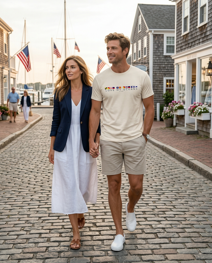 Love My Oceans Nautical Flag T-Shirt - Love My Oceans T-Shirt