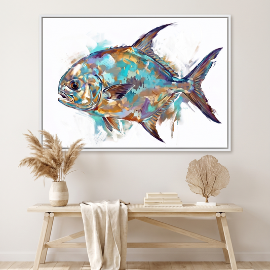Lone Permit | Framed Canvas Art Print