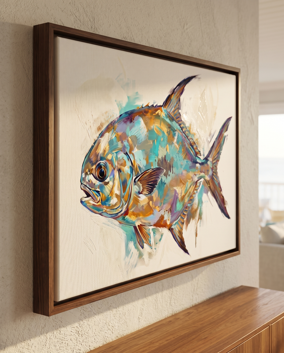 Lone Permit | Framed Canvas Art Print