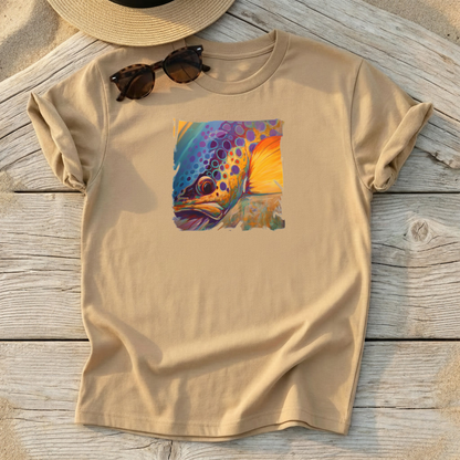 River Orchid - Brown Trout - Art Tee - Love My Oceans T-Shirt