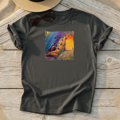 River Orchid - Brown Trout - Art Tee - Love My Oceans T-Shirt