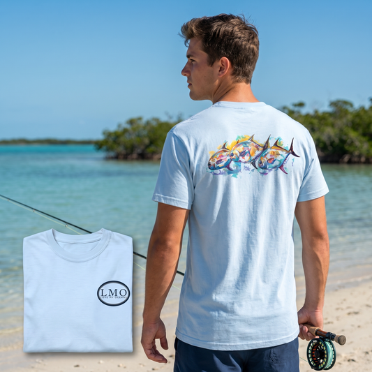 The Congregation | Permit Art Tee | Flats Fishing Shirt | Love My Oceans